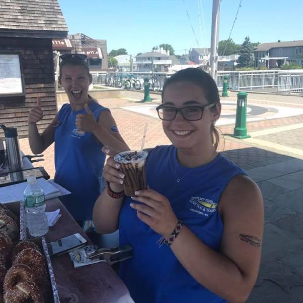 Woman drinking coffee