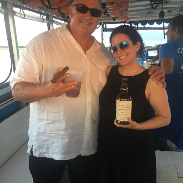 Rick and friend smiling for photo