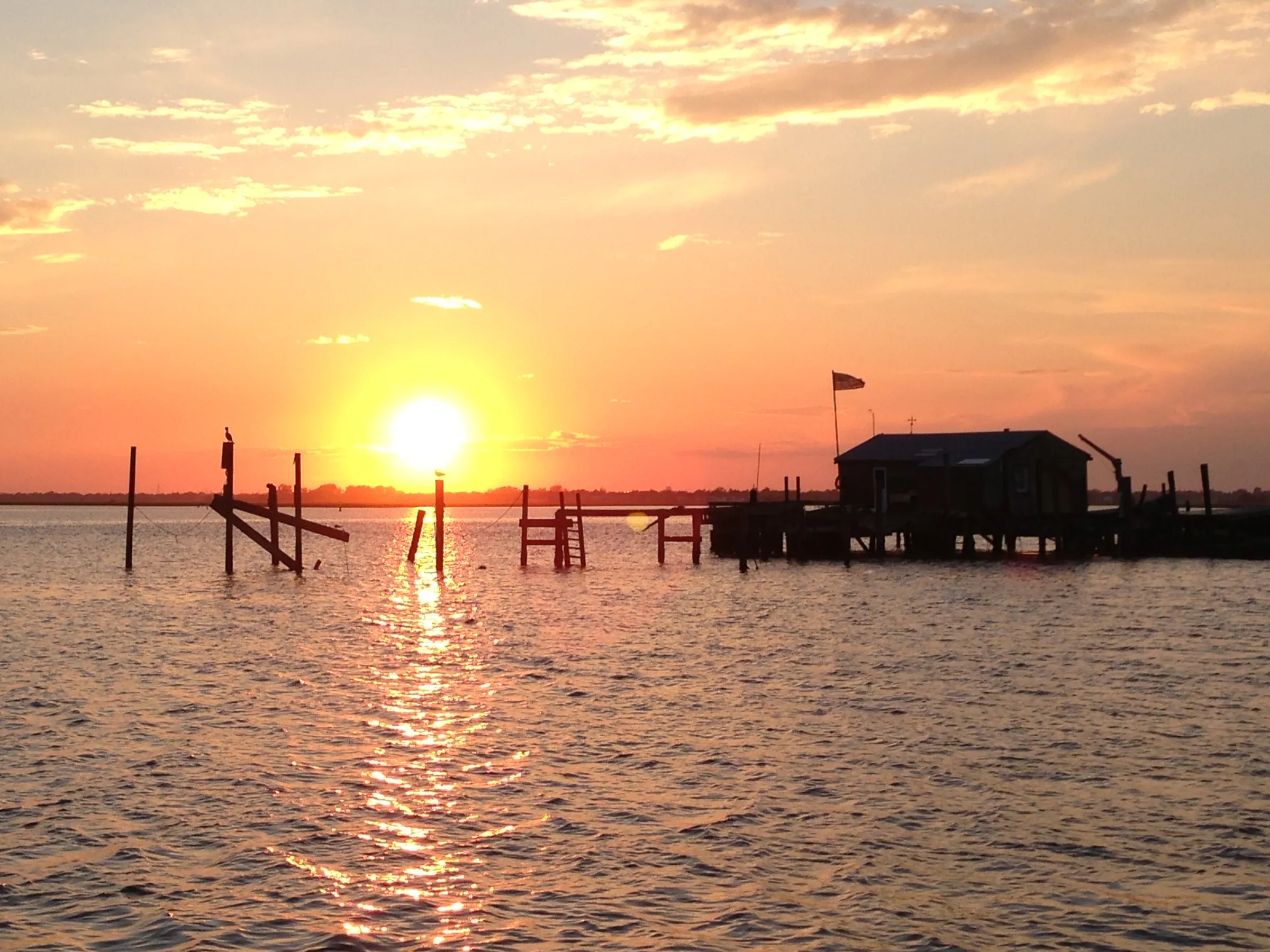 Dock at sunset