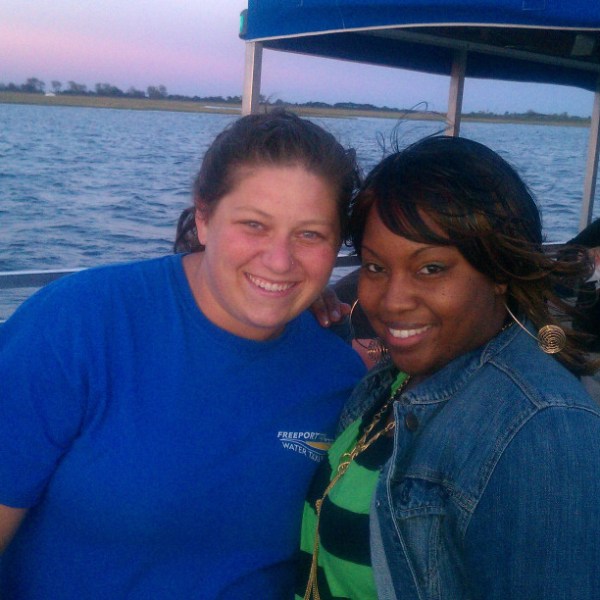 Two women posing for a photo