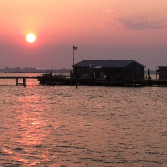 Sunset and dock